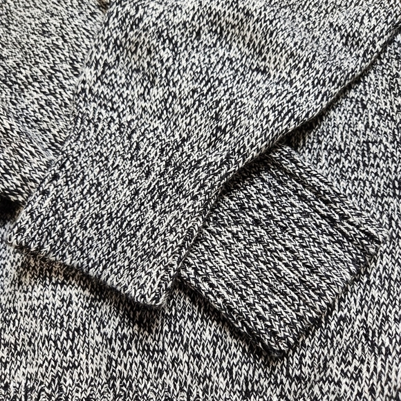 SIZE 1X Knit Sweater Turtleneck Cotton Black and white Long sleeves KAREN SCOTT - Picture 7 of 15